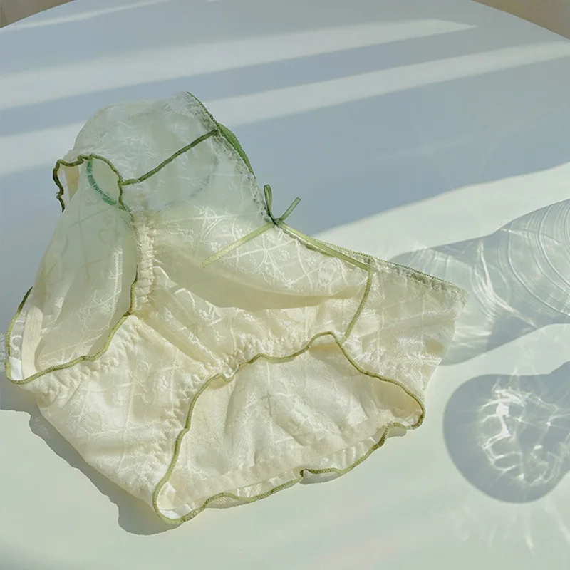 

Underwear Women Lace Sexy Underwear Cute Animal Cat Girl Briefs Soft Ice Silk Large Size M-4XL Panties Women Lenceria Femenina