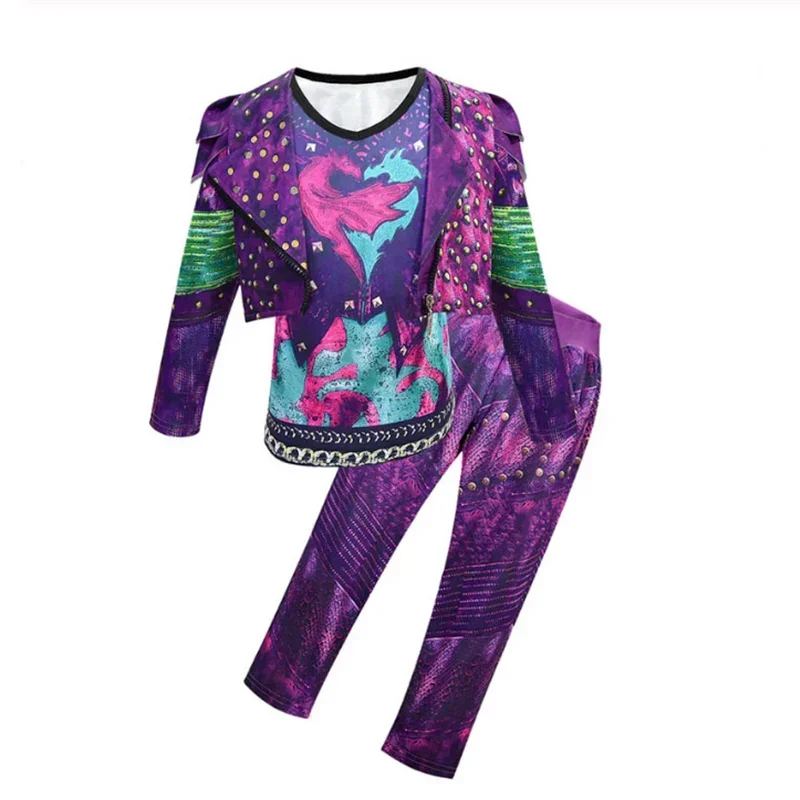 Новинка 2023 года детский костюм Нащадки 3 Mal на Хэллоуин для девочек карнавальный