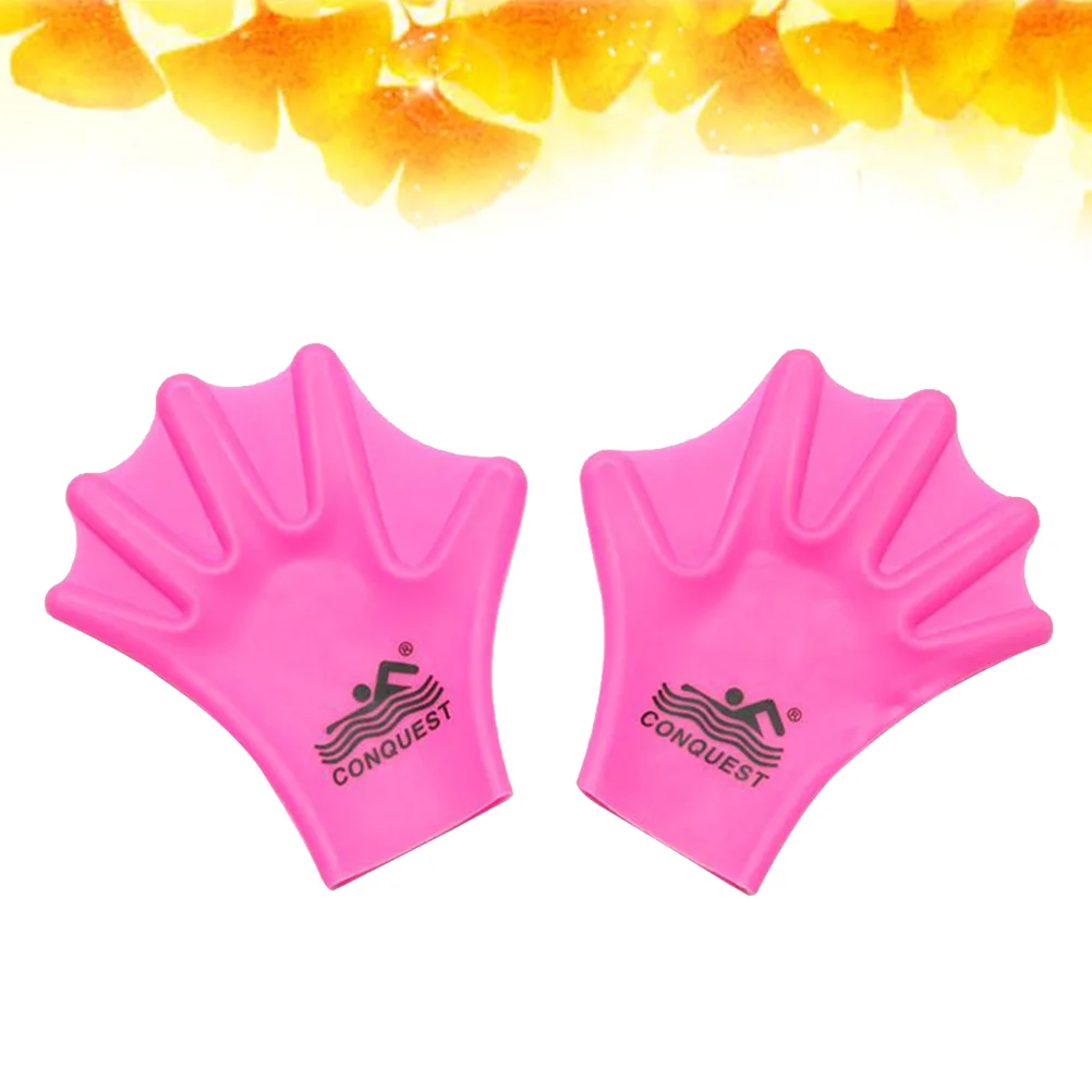 

1 Pair Paddles Silicone Webbed Swimming Hand Web for Swimming Diving