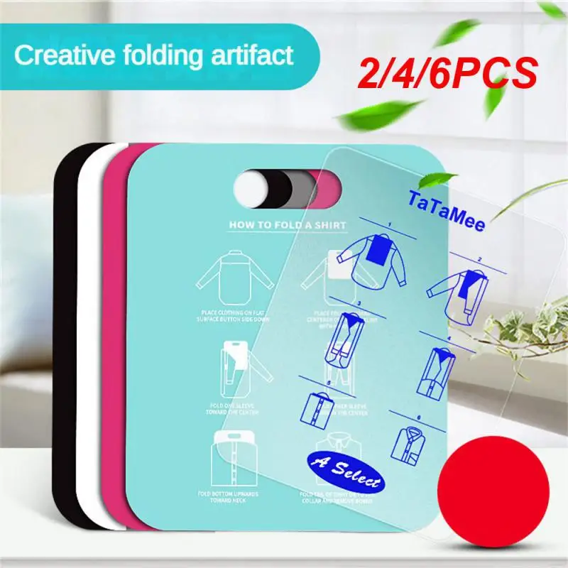

2/4/6PCS Creative Clothes Folding Board T Shirts Dress Folder Closet Fold Organizer Quick Save Time Household Essentials