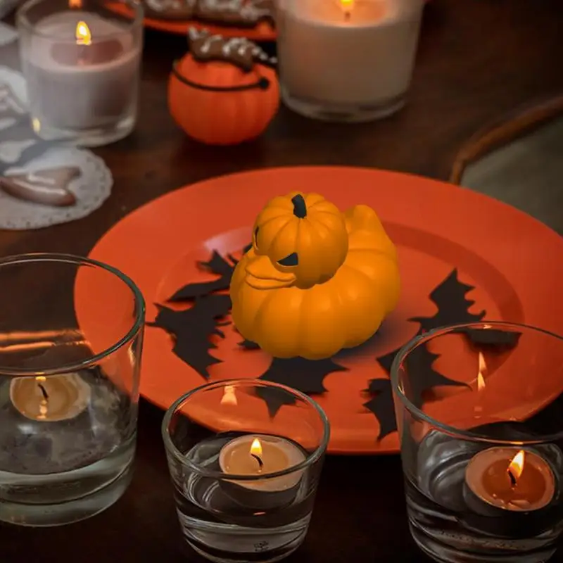 3D фигурки тыквы утки Хэллоуин печатные украшение в виде реалистичный дизайн