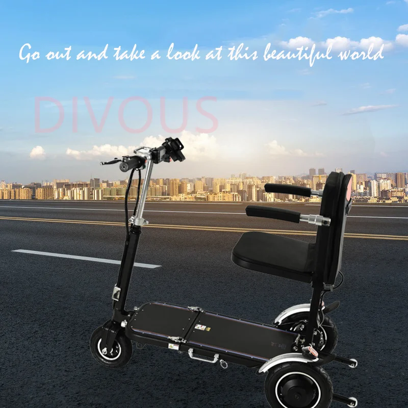 

Free shipping long-mileage elderly travel and sightseeing electric four-wheel scooter
