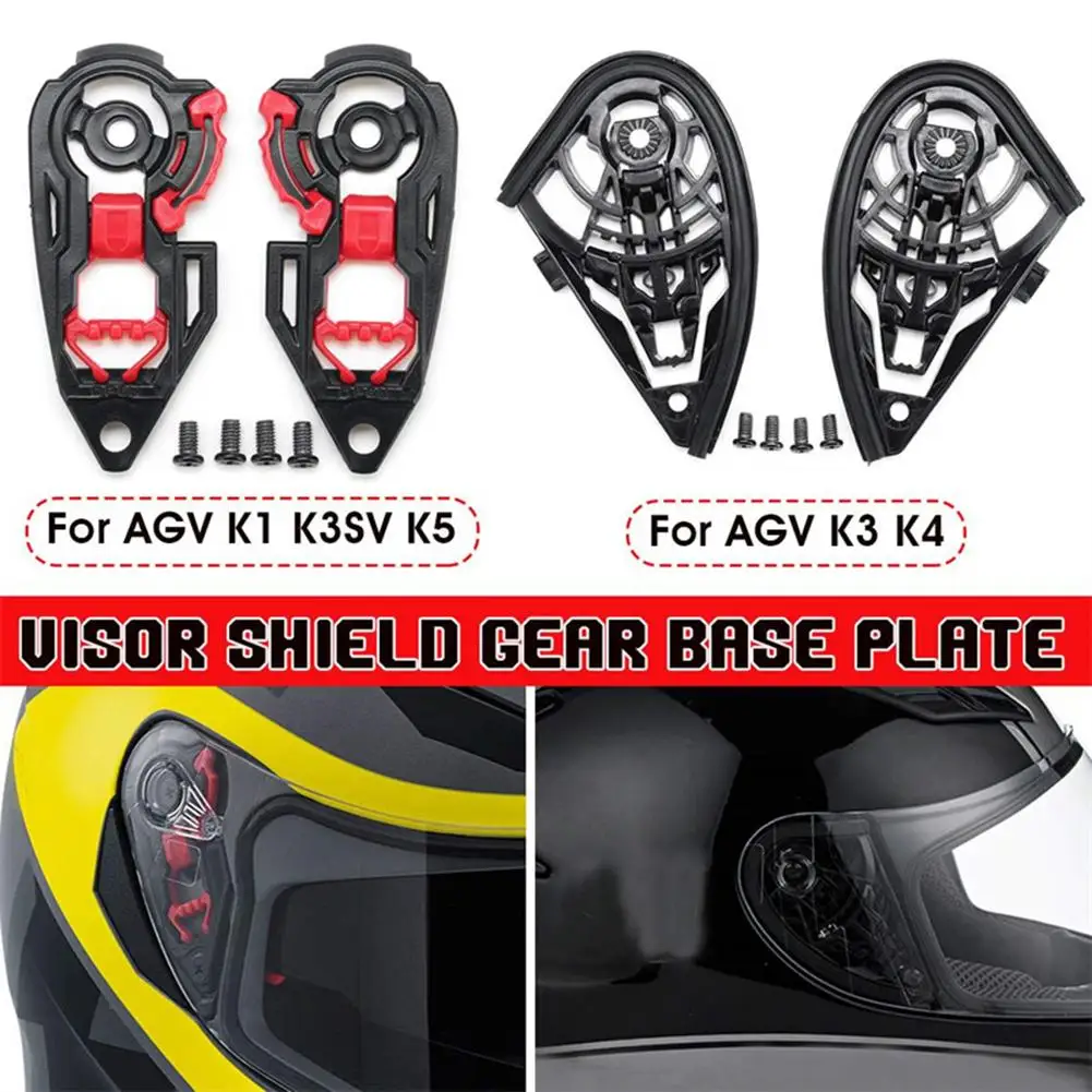 1 Pair Motorcycle Helmet Visor Base Replacement Parts Lens Base Helmet Accessories