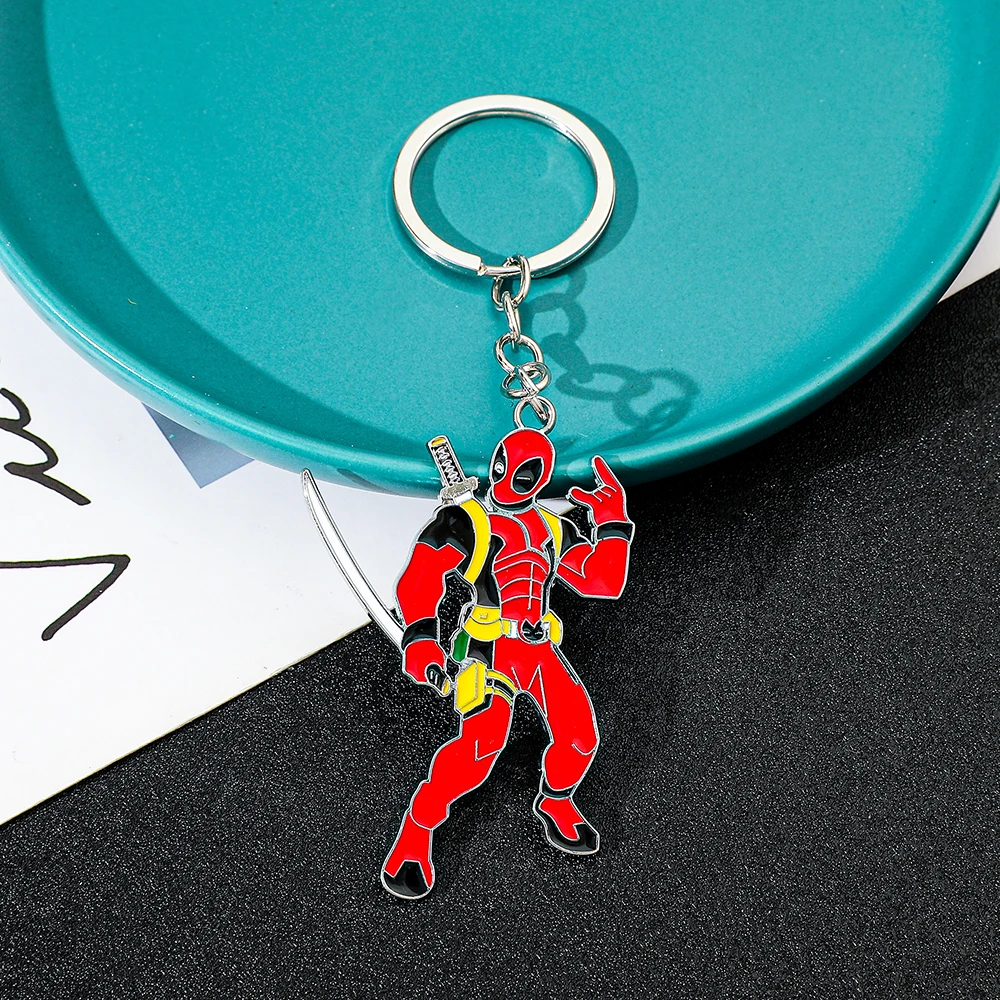 Брелок с модными фильмами Marvel Deadpool популярный антигерой кулон аксессуары из