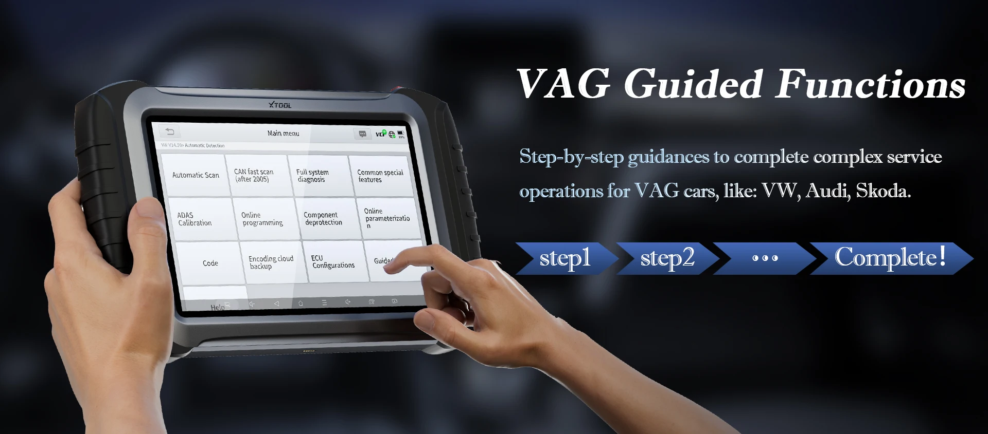 XTOOL INPLUS IP919 Pro Автомобильный сканер CAN FD&ampDOIP&ampFCA Программатор ключей Все системы