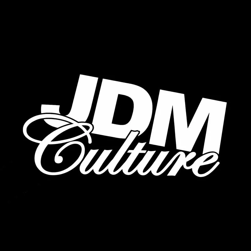 

Culture Decal Vinyl JDM Car Sticker Drift Lowered Black/Silver 14.1X7.1CM