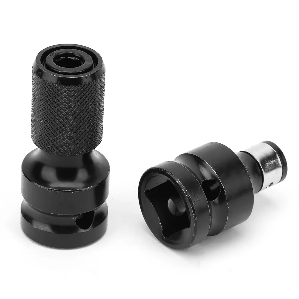 

Telescopic Hex Shank Socket Converter 2pcs 1/2 to 1/4 Hex Female Socket Adapter For Electric Wrench Telescopic Drill Socket