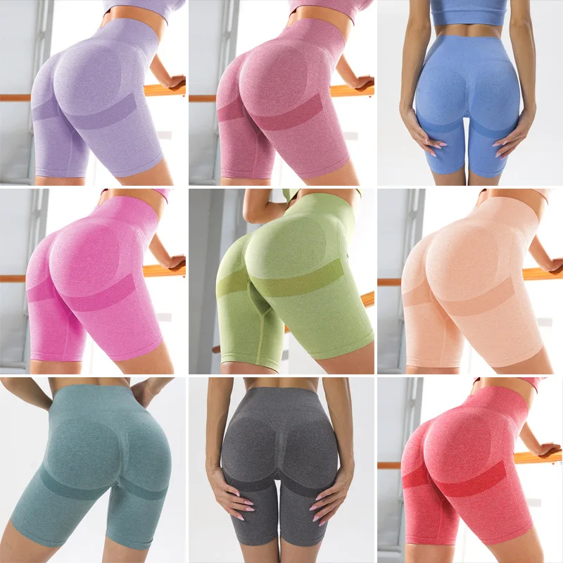 

Lady Yoga Shorts High Waist Workout Shorts Fitness Yoga Lift Butt Fitness Women Yoga Gym Running Short Pants Sportswear