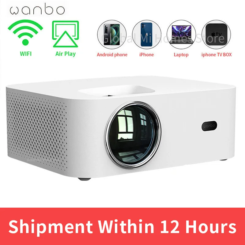 $760.55 Projector 4K Global Version Wanbo X1 Mini Projector Mini LED Portable Projector 1280*720P Keystone Correction For Home Office
