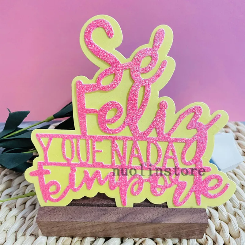 

Новые испанские слова, украшения, штампованные металлические штампы, «сделай сам», скрапбукинг, бумажные карты, тиснение, ремесло, высечка, ...