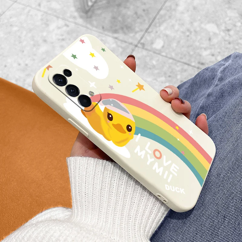 

Cute Chick Liquid Cover Case For Realme 6 6i 7 7i 7 8 Pro C12 C15 C25 C25S C20 C11 C1 F9 F9 F17 F19 F19 Pro Reno5 Phone Case