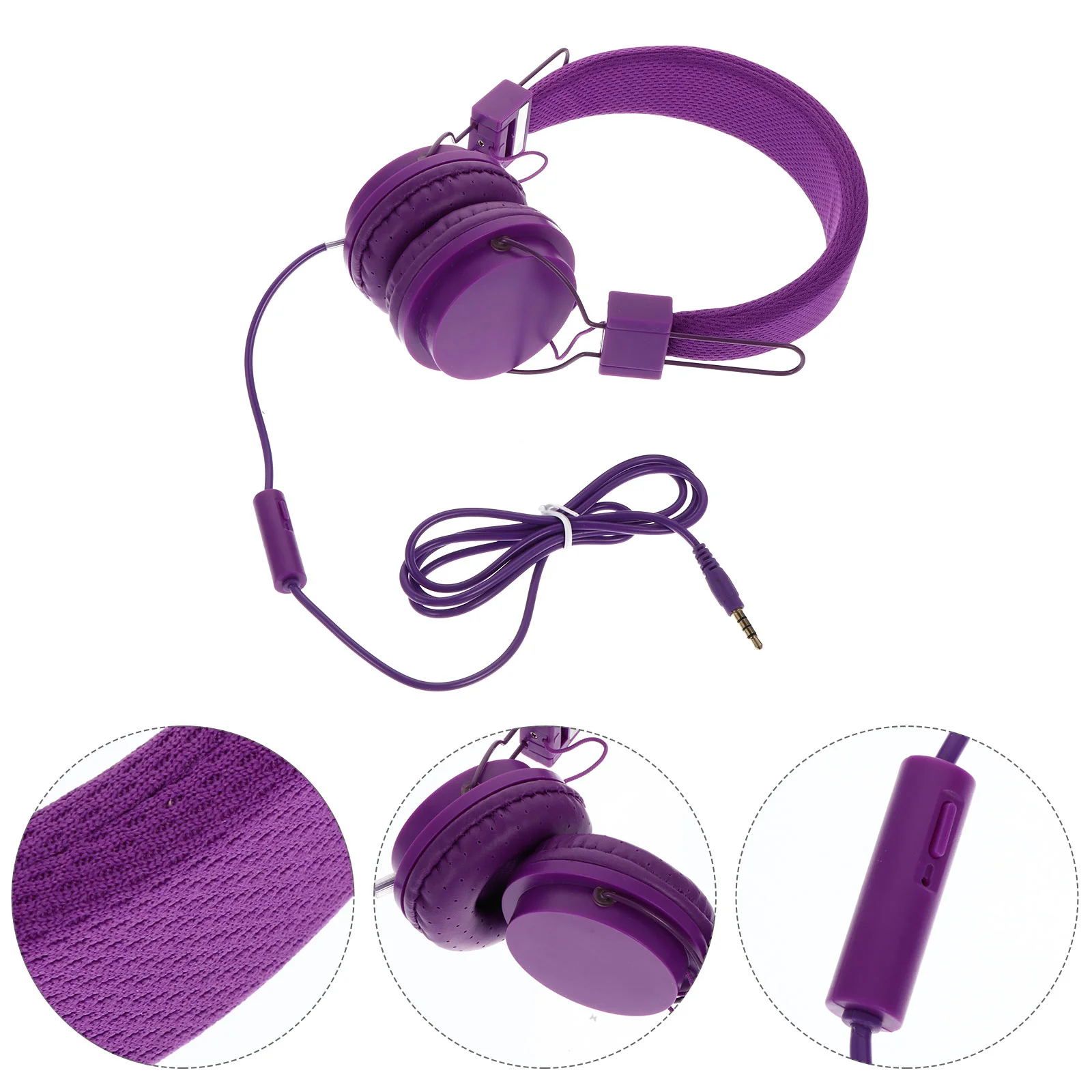 

Wired Music Headset Kids Wired Headphones Gaming Earphone Hands-free 3. 5mm Earphone Plastic Boy Head Earphone Child