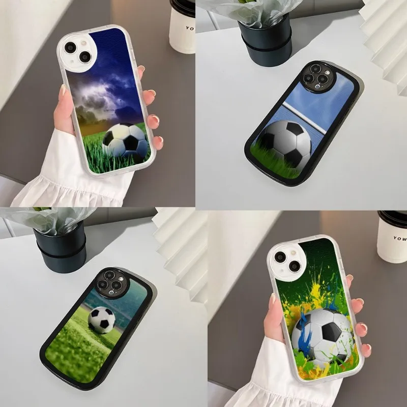 

Чехол для телефона с изображением футбольного мяча для Iphone 14 Pro Max 13 Mini 11 12 Pro Max 2022 2023 Plus