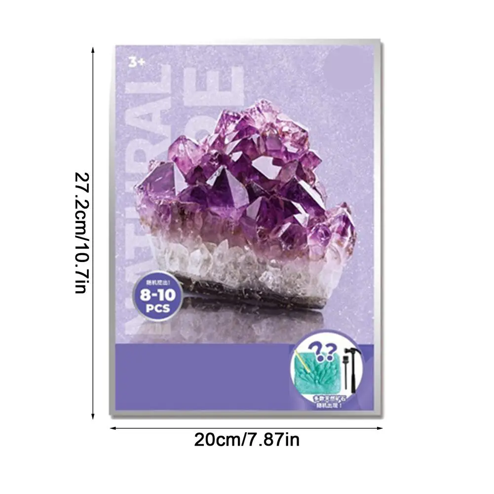 Gemstone For Kids Rock Mineral Gem And Crystal Digging Kit Educational Mining Toys Set Science STEM Toy Gift Bo | Игрушки и хобби