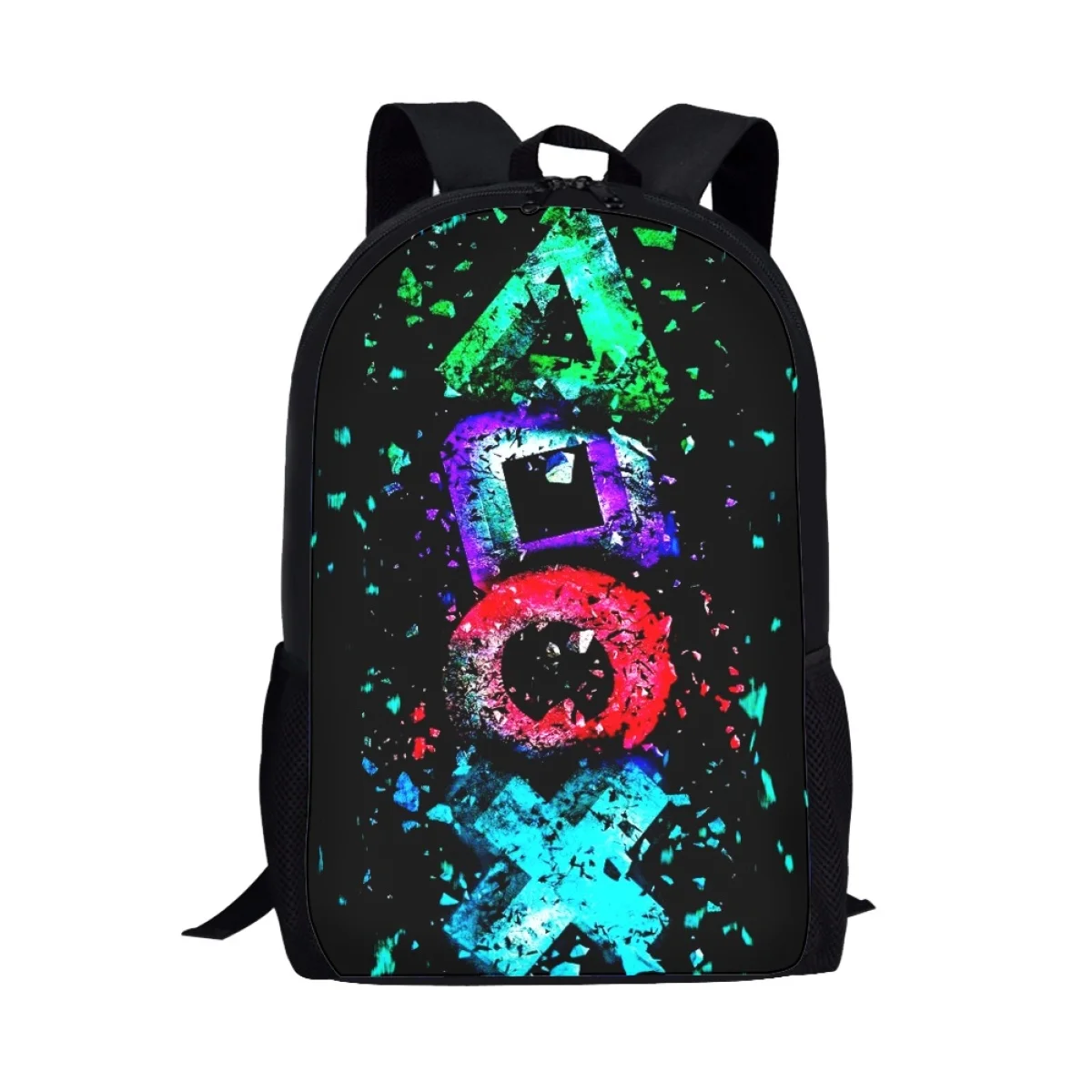 17 Inch Personality Print School Bag for Children 2023 High Quality Polyester Backpack Cool Student Boys Bags Spring Outing
