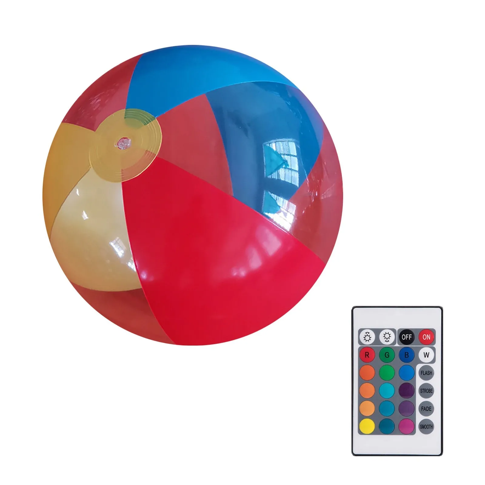 

16x10 Inflatable Pool Trumpet Inflatable Beach 16 Changing Swimming Control Pool LED Color Colors Ball Remote Flashing