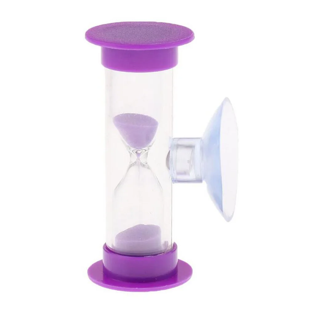 

1PCS 3min Hourglass Teeth Brushing Timer Sandglass With Suction Cup Home Decoration Toothbrush Timer For Children Kids Gift Toys