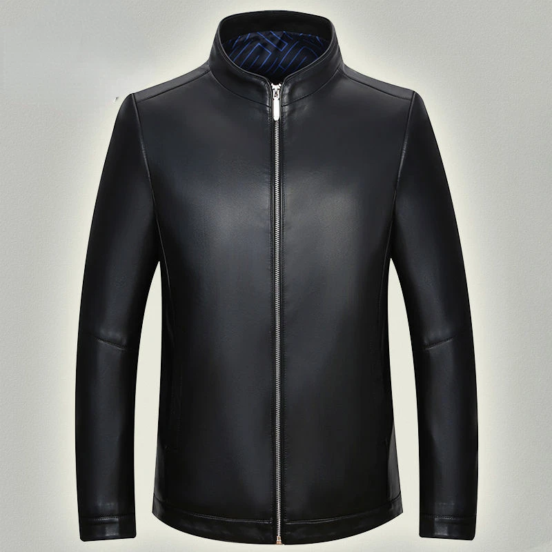 

Spring Autumn Men Pu Leather Jackets Classic Slim Fit Male Faux Leather Coats Motorcycle Biker Streetwear Smart Casual W101