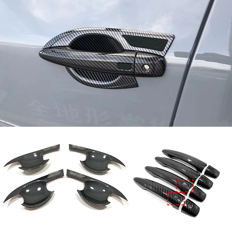 Фото Для Nissan X Trail T33 Rogue 2021-2023 ABS хромированная боковая дверная ручка автомобиля дверная чаша декоративная рамка наклейка аксессуары №1