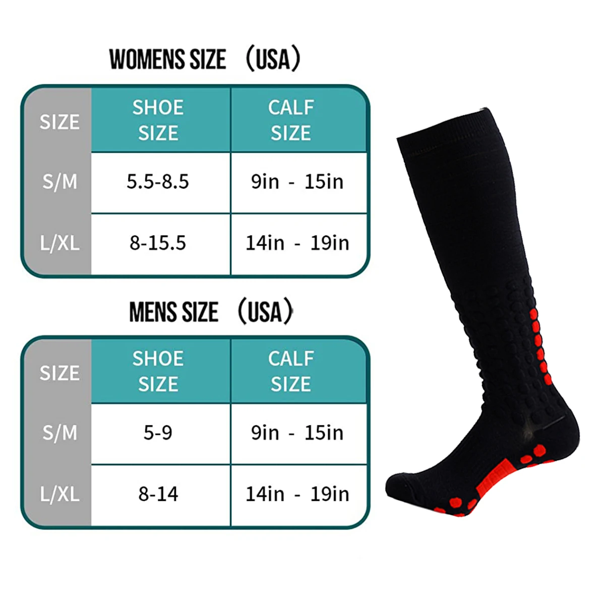 New Men Women Anti-slip Long Tube Compression Socks Outdoor Sport Grip Football Soccer Cycling Basketball Running Socks