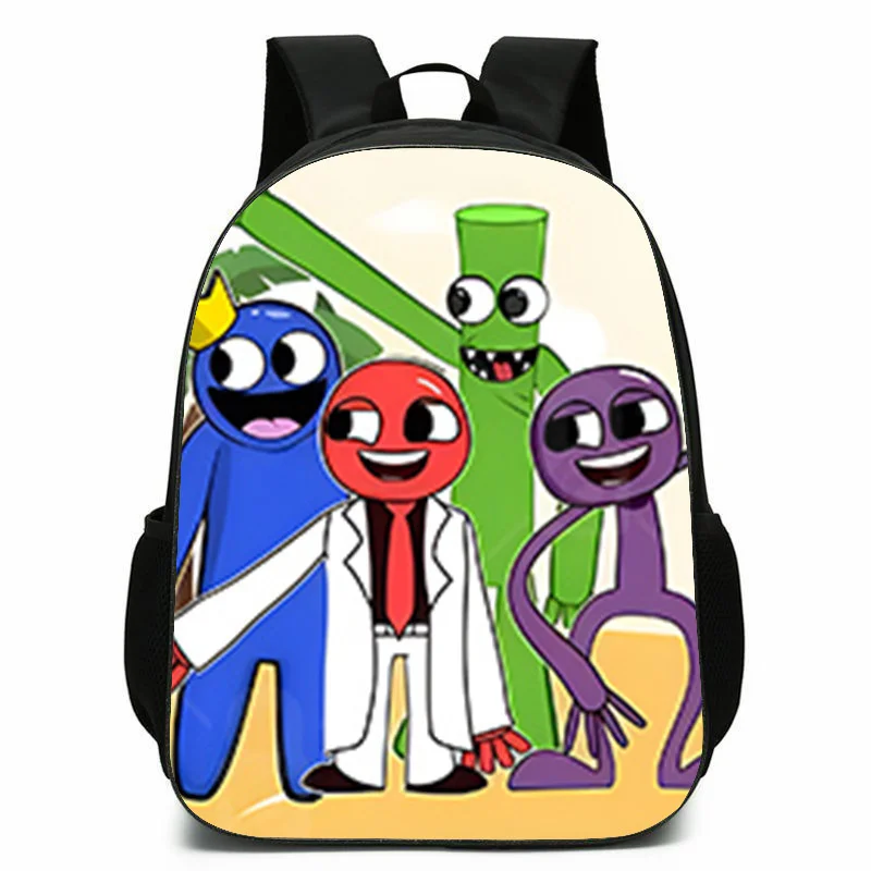 

Rainbow Friends Ventilate Waterproof Kindergarten Student School Shoulder Bag Kids Cute Travel Backpack Children Birthday Gift