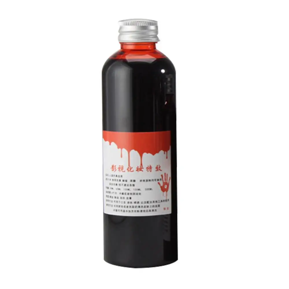 

40%HOT 30/60ml Fake Blood Liquid Bottle Stage Prank Theatrical VampireS1 Cosplay Props