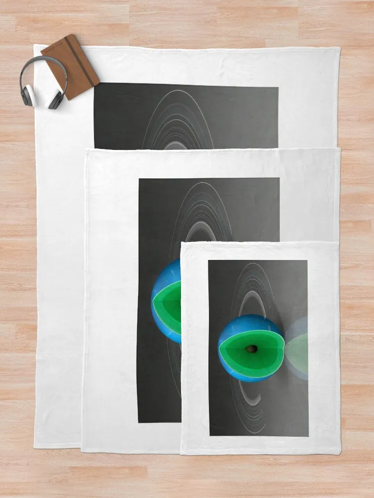 Вырез демонстрирующий интерьер Нептуна (C011/4675) Декоративное одеяло Очень большое