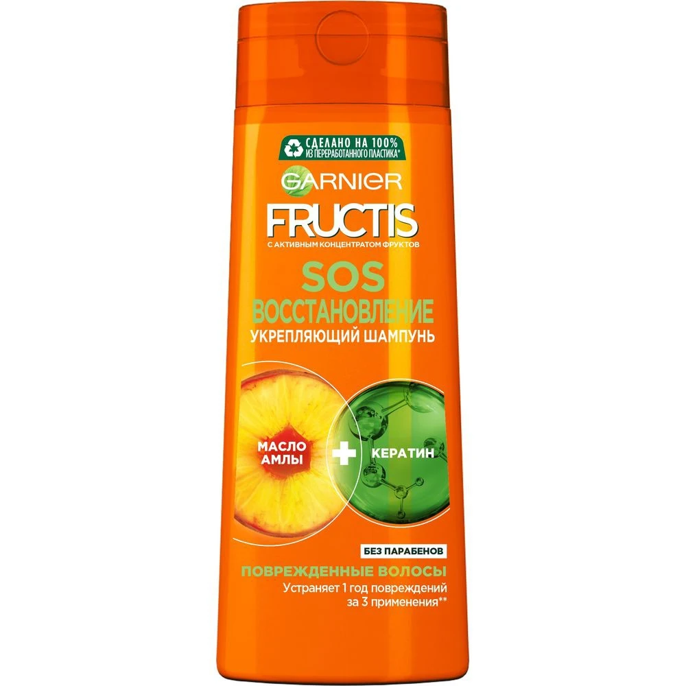Garnier Fructis Укрепляющий шампунь для волос "Фруктис SOS Восстановление"