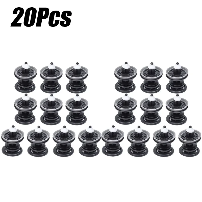 10-30 шт., зажим для дверной панели автомобиля, заклепка, фиксированная дверь, черный зажим, замена для Audi Jetta, аксессуары для украшения интерьера автомобиля