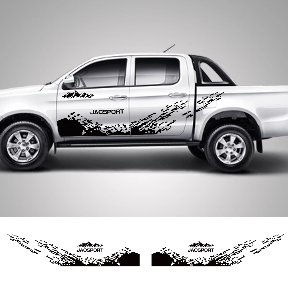 

Наклейки на дверь пикапа JAC Shuailing T6 T8 Pro, графический брызговик для грузовика, гранж, декоративная наклейка, автомобильные аксессуары