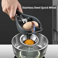 stainless steel egg separator handheld egg opener easy egg shell cutter creative cooking kitchen gadgets baking accessories