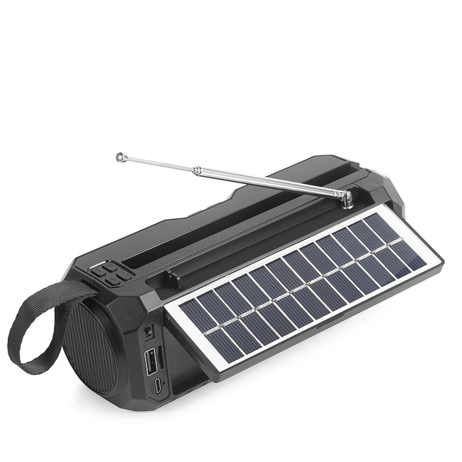 

Portable Wireless Speaker Solar Radio Blue-tooth Speaker Solar Radio AM/FM Built-in 1200mAh Battery Backup For Camping Traveling