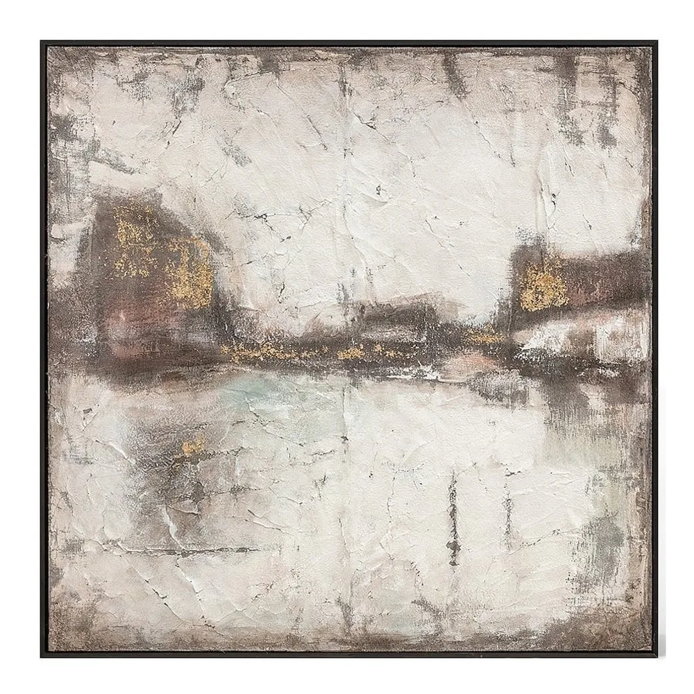 

Черная, коричневая, Золотая масляная живопись, абстрактная ручная работа, холст, декоративная роспись, рама, акриловая подвеска для гостино...