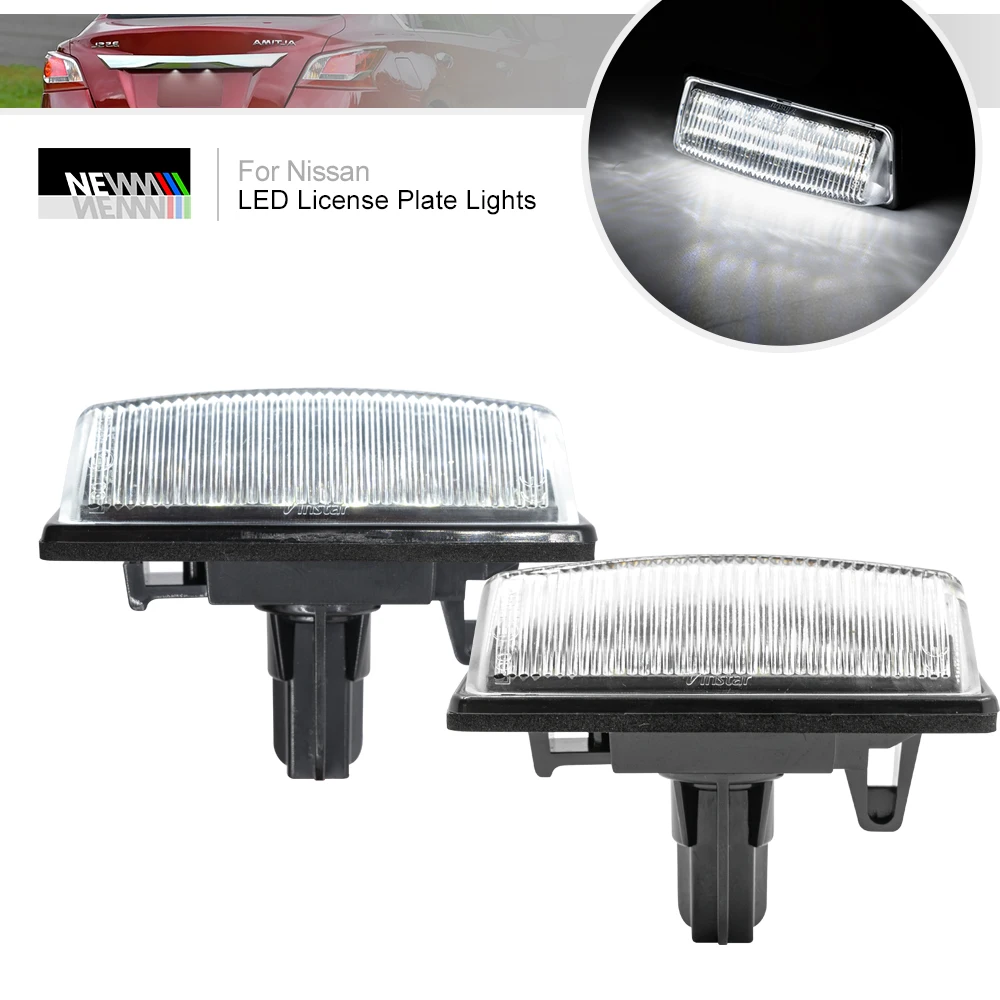

Car Rear License Plate Light Canbus LED Plate License Light For Nissan TEANA J31 TEANA J32 Car Tail Number Plate Light