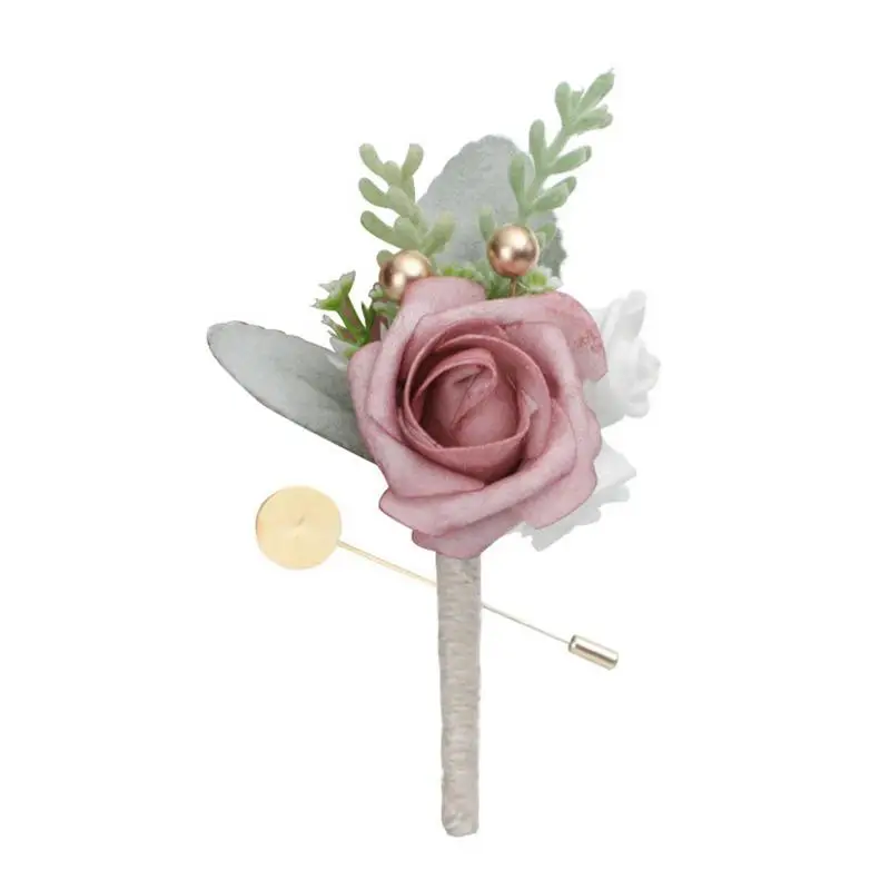 

Ранняя Мужская бутоньерка цвета Бургунди с булавками для мужчин свадебная бутоньерка для жениха и жениха Мужская бутоньерка для свадебног...