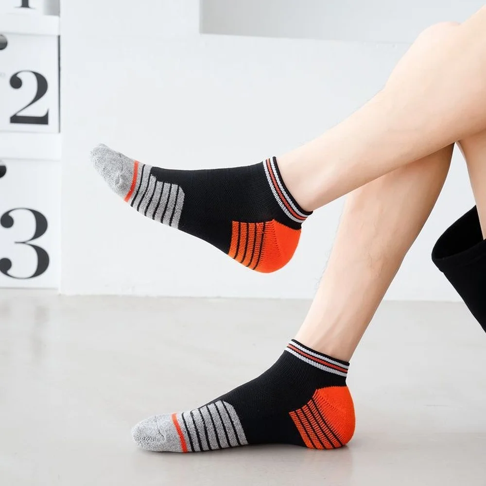 5 Pairs Professional High Quality Casual Men and Women Athletic Socks Foot Terry Thickened Nylon Outdoor Running Sports Socks