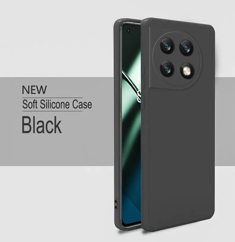 For OnePlus 11 Case Cover OnePlus 11R 9 10 Pro Soft Liquid Silicone Shockproof Bumper Back Phone Case Funda Para OnePlus 11 5G