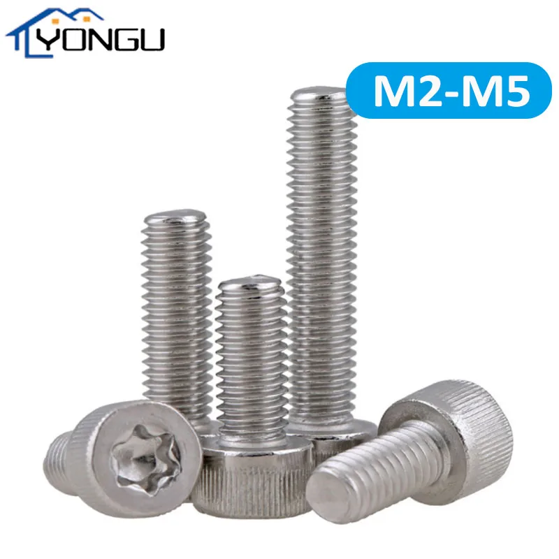 

M2 M2.5 M3 M4 M5 Torx Head Screws DIN14579 304 Stainless Steel Cap Screws Torx Socket Head Bolts Cheese Head Bolt