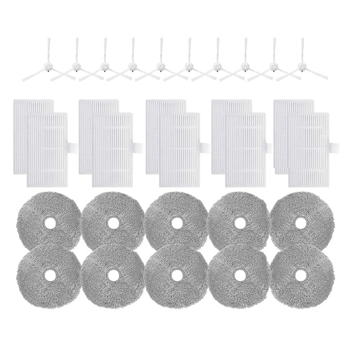 

Запчасти для робота-пылесоса U200 / U200 Pro, сменные боковые щетки, фильтр НЕРА, насадка на швабру