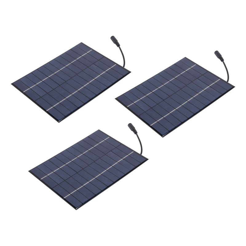 

3X 12V 5.2W Mini Solar Panel Polycrystalline Solar Cells Silicon Epoxy Solar DIY Module System Battery Charger