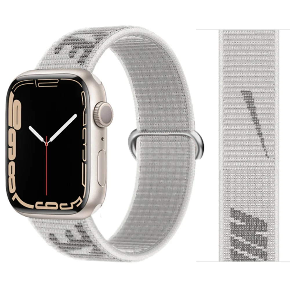 

Nylon loop Strap for Apple Watch Band 45mm 41mm 44mm 40mm 38mm 42mm smartwatch Bracelet correa pulseira iwatch serie 7 SES 6 5 4