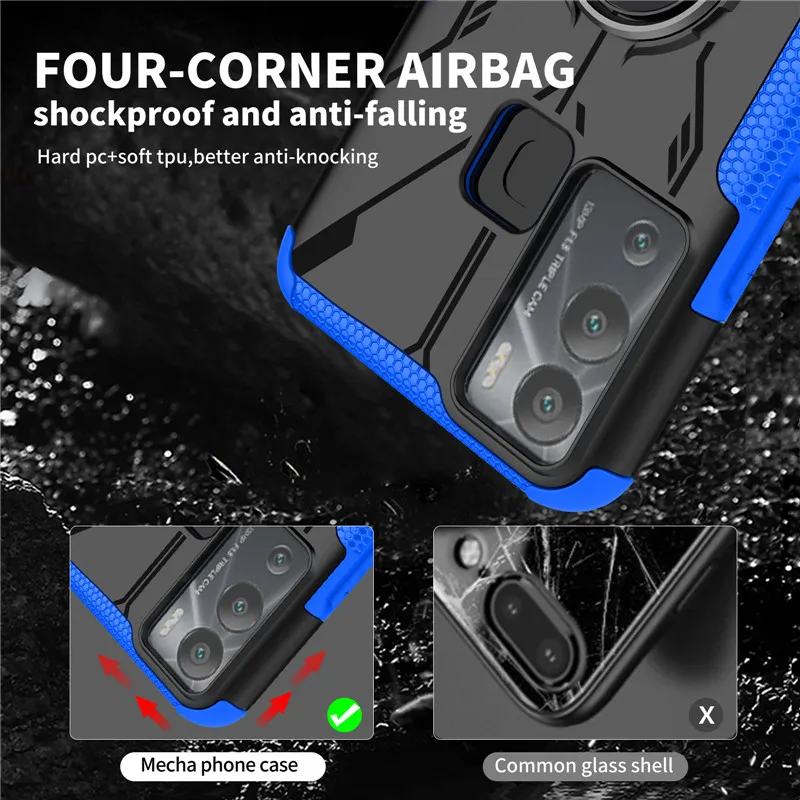 Shockproof Cover For Infinix Hot 12i Case Infinix Hot 12i Cover Hard Holder Back Protective Bumper For Infinix Hot 12i 12 Play