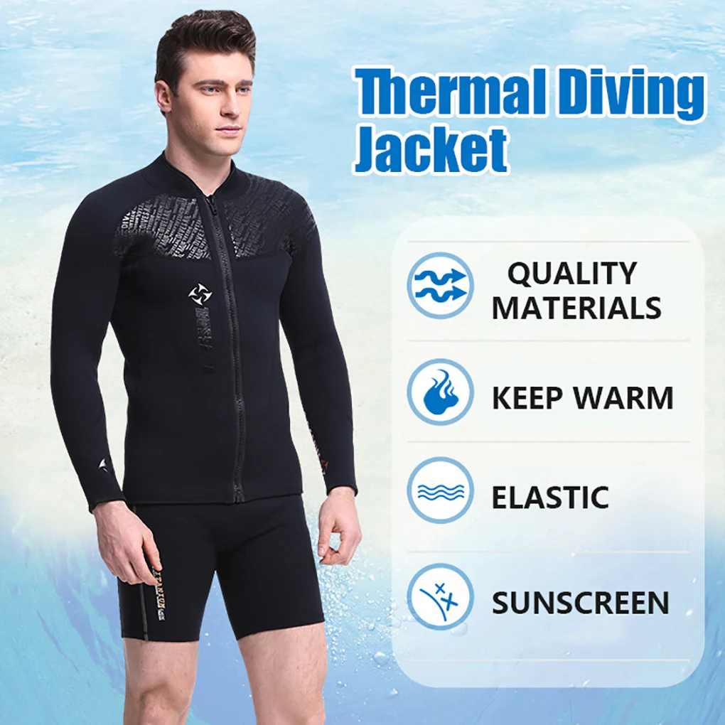 

Мужской гидрокостюм, профессиональная длинная короткая надежная теплая одежда для плавания, мужской влажный костюм на молнии для пляжного ...