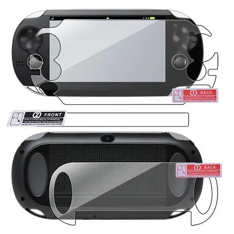 Защитная пленка HD для игрового плеера PS Vita, Защитная передняя и задняя пленка, улучшенная читаемость, аксессуар для psvita psv1000
