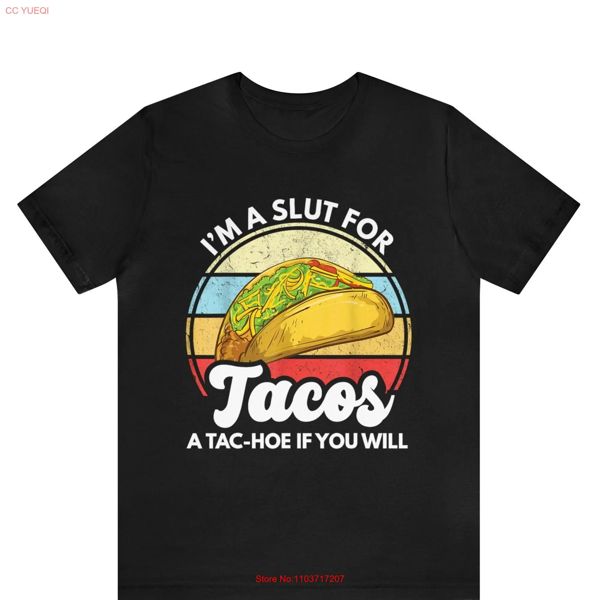 Футболка Tacos с забавными мексиканскими влюбленными милые длинные или Короткие