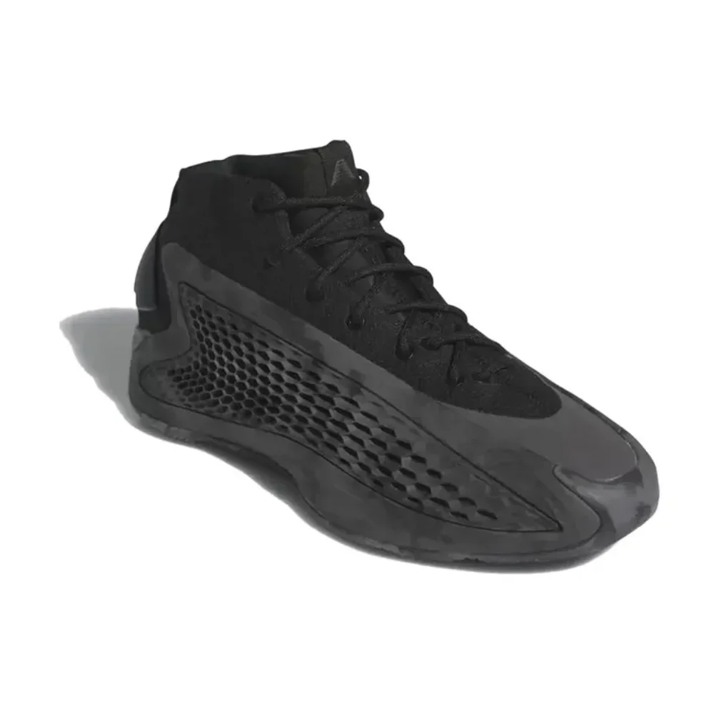 Мужские баскетбольные кроссовки Adidas Original Black Grey A.E.1 с амортизирующим и