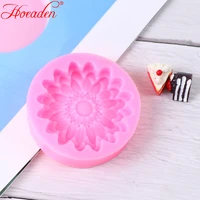 3d sunflower flower petals embossed silicone mold relief fondant cake decor tool cake decoration accessories handmade soap mold
