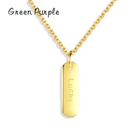 green purple 925 sterling silver lucky pendants necklaces for women 14k gold plated fine jewelry female gift 2022 trend cn 1103