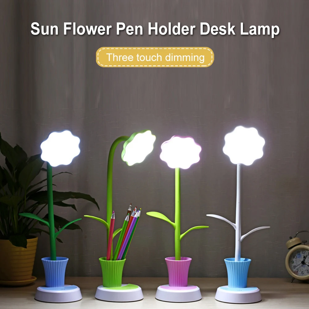 

Creative LED Desk Lamp 360° Twist Touch Table Lamp Students Dormitory Nightlight Eye-Protection Reading Lamp