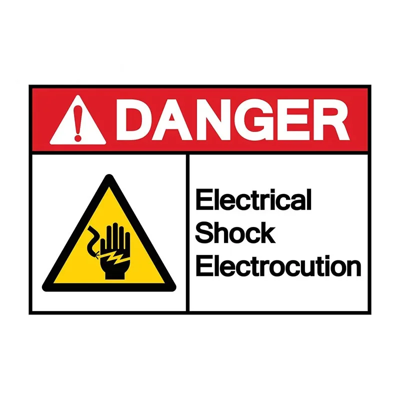 

FUYOOHI DANGER ЭЛЕКТРИЧЕСКИЙ Предупреждающая наклейка для бампера, ноутбука, двери холодильника, наклейка, знак безопасности, светоотражающие наклейки для автомобиля